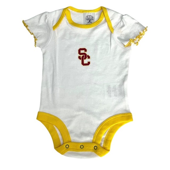 NCAA USC Trojans Infant Girls' Bodysuit size 3-6 Months.  NWOT - Picture 1 of 6